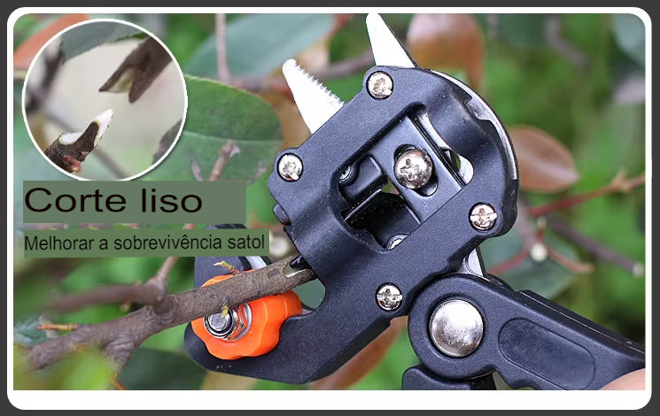 Alicate de Enxerto Pruner Ferramenta De Jardim, Cortador De Filial, Secateur Poda, Plant Shears Caixas, Fruit Tree Scissor, Chopper, Corte