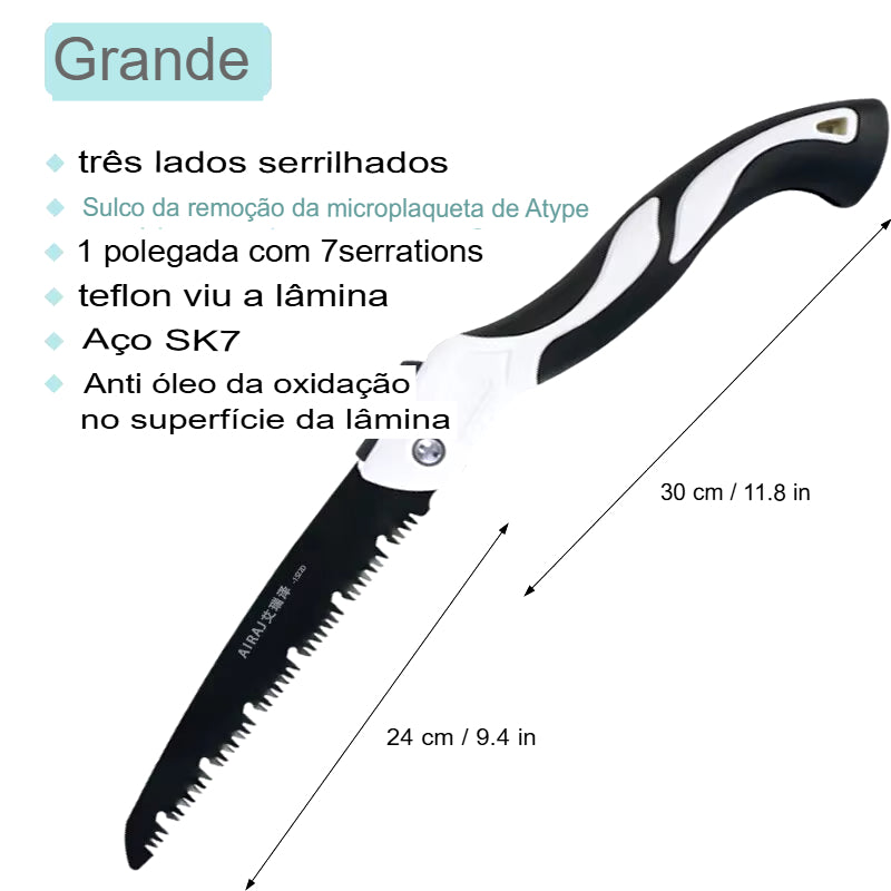 AIRAJ-Woodworking Folding Saw, Prunch Saw, Helicóptero De Árvore, Ferramentas Manuais, Sharp, Multifuncional, Camping, Jardim