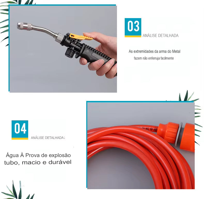 Bomba de alta pressão da arma do lavador do carro, máquina de lavar portátil do cuidado do carro, dispositivo elétrico da limpeza do auto, 12V