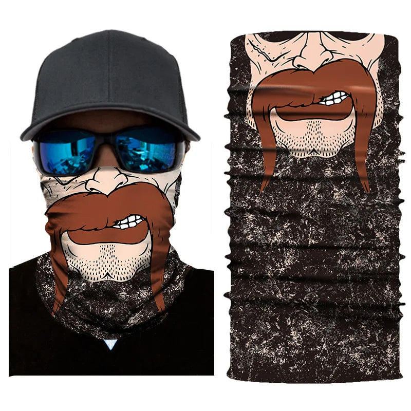 Balaclava Unisex Bandana, Tubo do crânio, Lenço do pescoço, Aquecedor, Tampa do rosto, Lenço de cabeça, Headband, Headwear, proteção