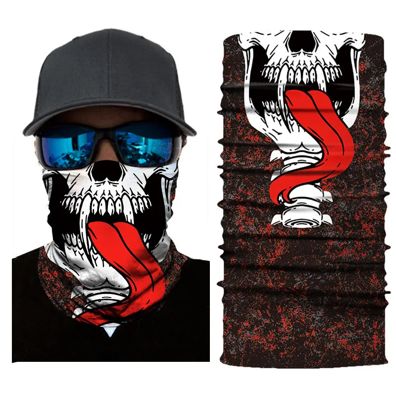 Balaclava Unisex Bandana, Tubo do crânio, Lenço do pescoço, Aquecedor, Tampa do rosto, Lenço de cabeça, Headband, Headwear, proteção
