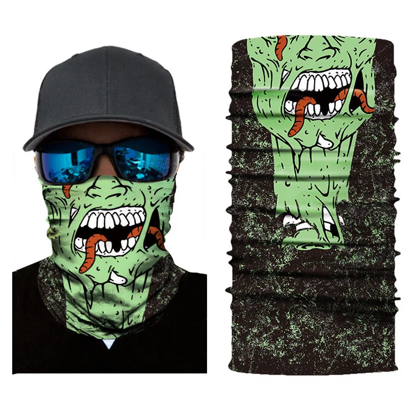 Balaclava Unisex Bandana, Tubo do crânio, Lenço do pescoço, Aquecedor, Tampa do rosto, Lenço de cabeça, Headband, Headwear, proteção