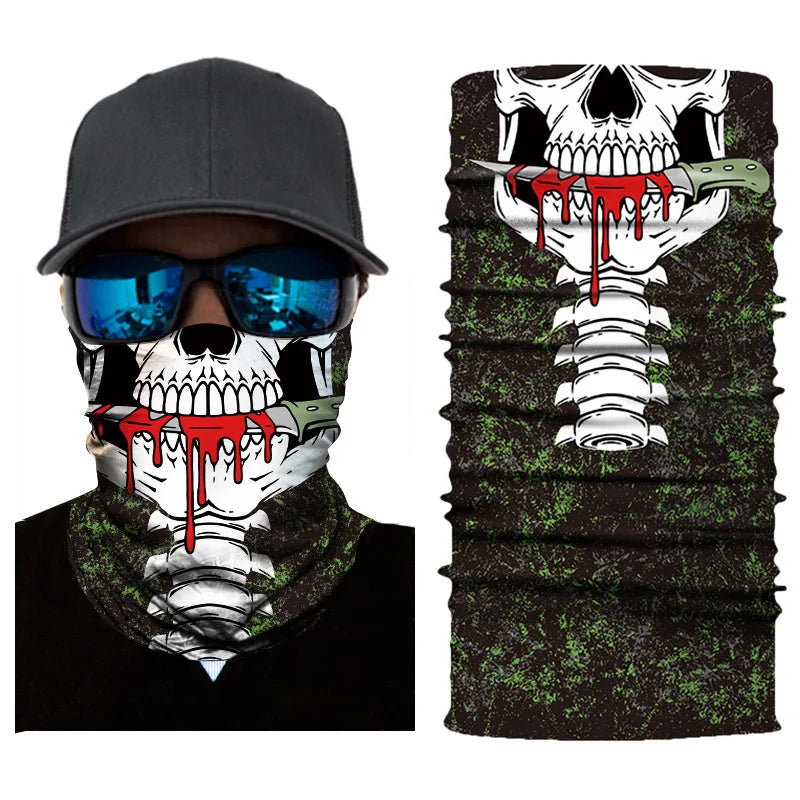 Balaclava Unisex Bandana, Tubo do crânio, Lenço do pescoço, Aquecedor, Tampa do rosto, Lenço de cabeça, Headband, Headwear, proteção