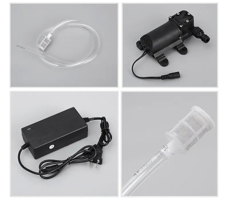 Bomba de alta pressão da arma do lavador do carro, máquina de lavar portátil do cuidado do carro, dispositivo elétrico da limpeza do auto, 12V