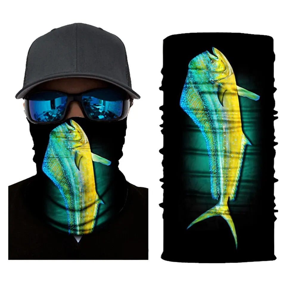 Lenços sem costura 4 pçs protetor solar de pesca máscaras faciais proteção uv à prova de vento respirável pescoço tubos magia bandana buffs para ciclismo