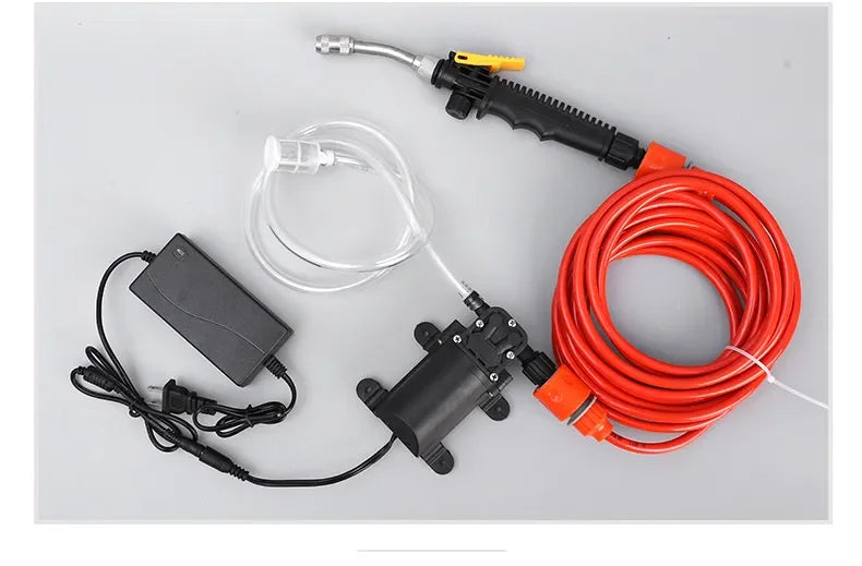 Bomba de alta pressão da arma do lavador do carro, máquina de lavar portátil do cuidado do carro, dispositivo elétrico da limpeza do auto, 12V