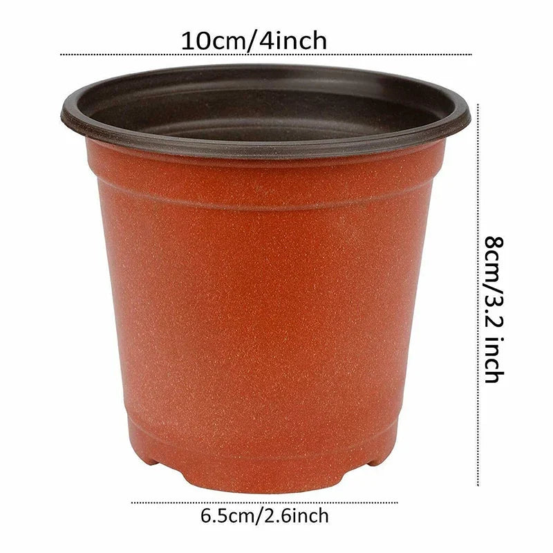 Kit com 75 Vasos Plásticos de 10cm para Mudas e Suculentas