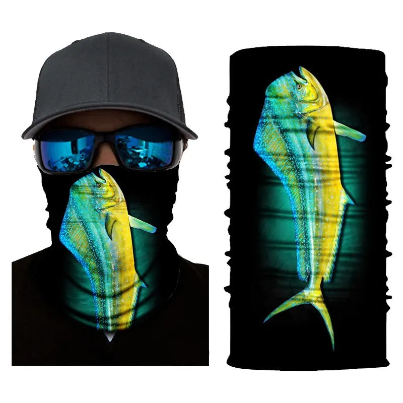 Lenços sem costura 4 pçs protetor solar de pesca máscaras faciais proteção uv à prova de vento respirável pescoço tubos magia bandana buffs para ciclismo
