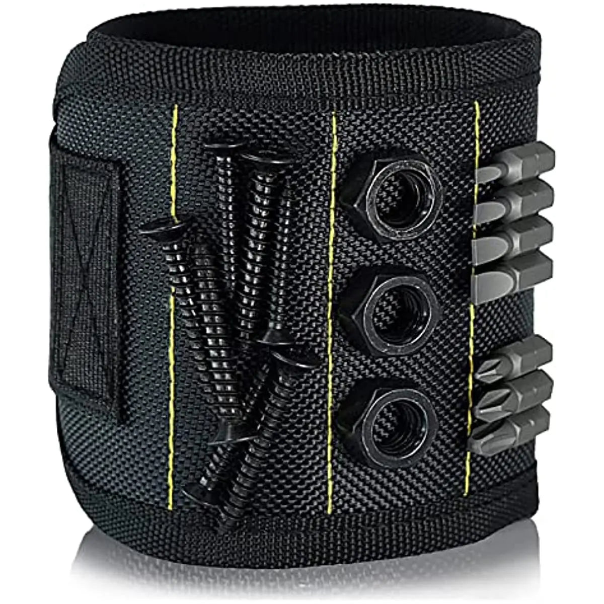 Pulseira magnética para segurar parafusos, pregos, brocas de perfuração, cintos de suporte de ferramenta de pulso com ímãs fortes, gadgets legais para homens, mulheres