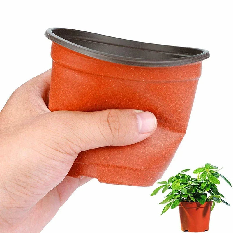 Kit com 75 Vasos Plásticos de 10cm para Mudas e Suculentas