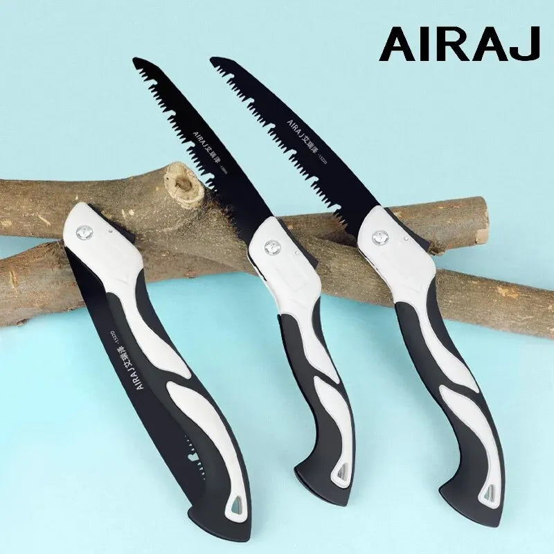 AIRAJ-Woodworking Folding Saw, Prunch Saw, Helicóptero De Árvore, Ferramentas Manuais, Sharp, Multifuncional, Camping, Jardim