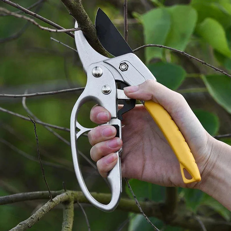 Tesoura de Poda Reforçada com Sistema de Catraca - Eficiência e Conforto na Jardinagem