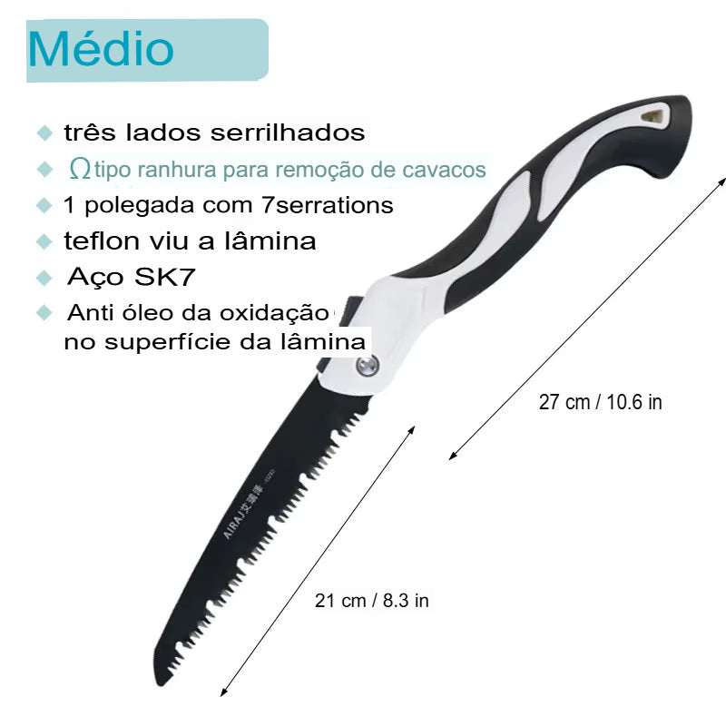 AIRAJ-Woodworking Folding Saw, Prunch Saw, Helicóptero De Árvore, Ferramentas Manuais, Sharp, Multifuncional, Camping, Jardim