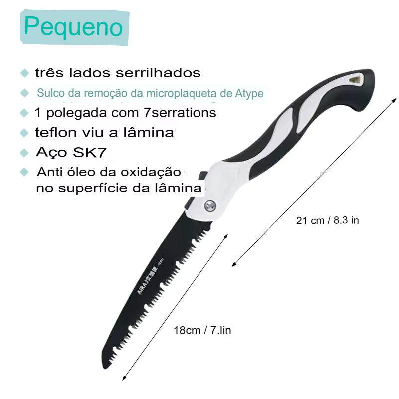 AIRAJ-Woodworking Folding Saw, Prunch Saw, Helicóptero De Árvore, Ferramentas Manuais, Sharp, Multifuncional, Camping, Jardim