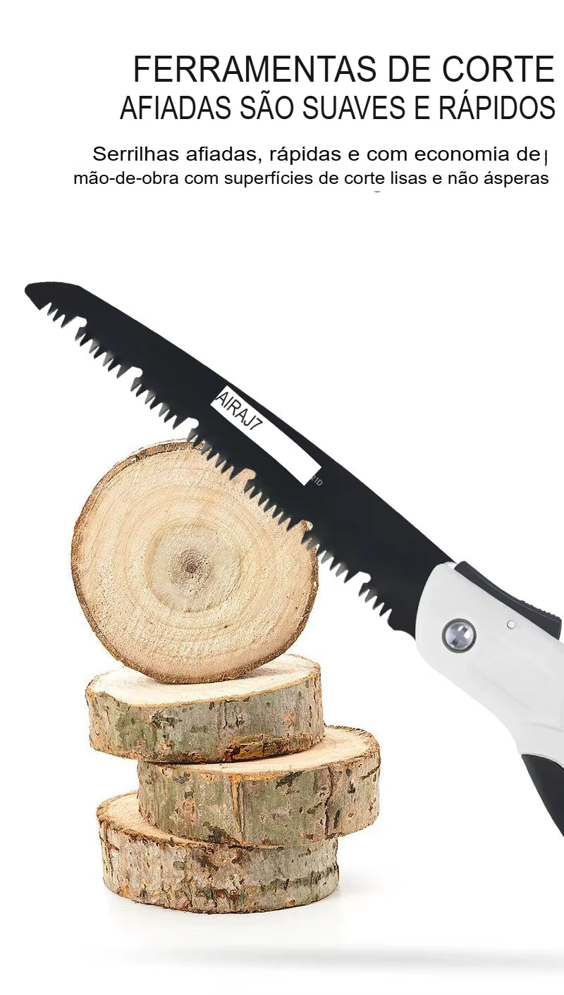 AIRAJ-Woodworking Folding Saw, Prunch Saw, Helicóptero De Árvore, Ferramentas Manuais, Sharp, Multifuncional, Camping, Jardim