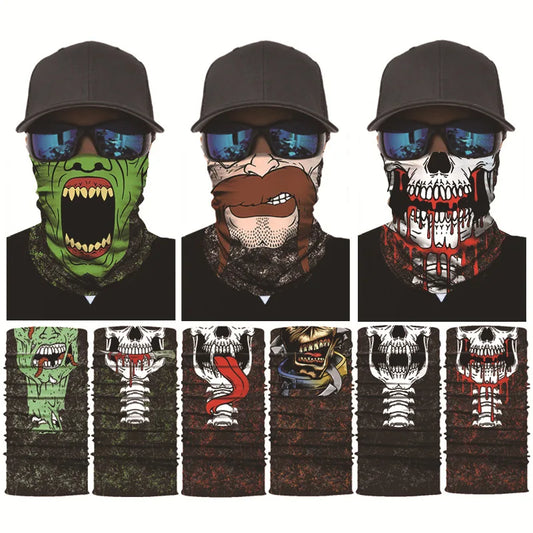 Balaclava Unisex Bandana, Tubo do crânio, Lenço do pescoço, Aquecedor, Tampa do rosto, Lenço de cabeça, Headband, Headwear, proteção