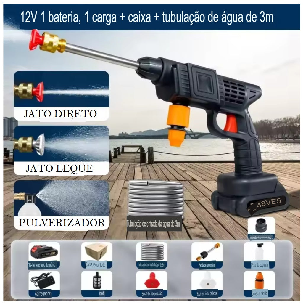 Lavadora de pressão tipo WAP, Pistola De água De Lavagem De Carro Sem Fio De Alta Pressão, bomba De água Portátil De Alta Potência, máquina De Lavagem De Carro De Bateria De Lítio Recarregável